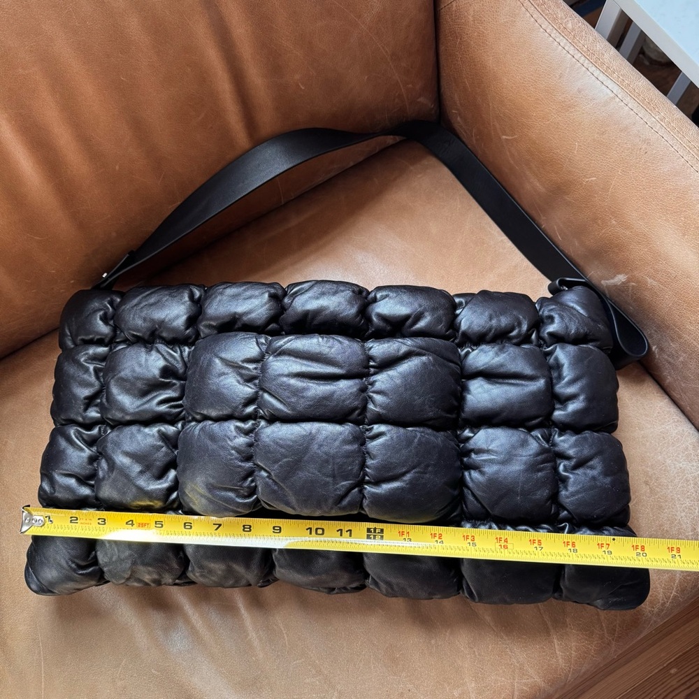 COS Black Quilted Puffer Shoulder Clutch - Picture 11 of 13